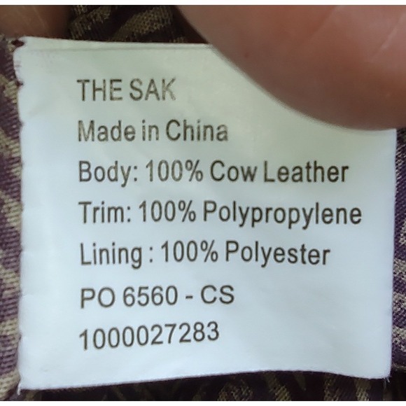 The Sak Red Leather Satchel Bag Braided Handles Buckle Detail 1000027283 - Picture 8 of 12